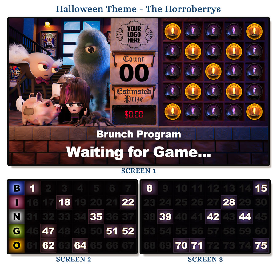 Halloween Flashboard Theme featuring The Horroberrys